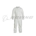 Dupont® Tyvek® 400 Disposable Protective Coverall, L, 26-1/2 in, Zipper Front, White