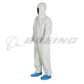 Dupont® Tyvek® 400 Disposable Protective Coverall, M, 25 in, Zipper Front, White