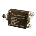 TE W23-X1A1G-50 Thermal Circuit Breaker, Push/Pull Actuator, 50 A, Black with White, Panel, 1 -Pole
