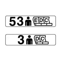 Seat Number Signs