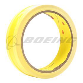 3M™ Riveters Tape 695, Yellow with White Adhesive, 1 in x 36 yd, 3 mil, 36 rolls per case