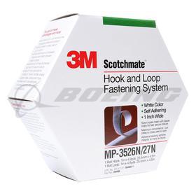 3M™ Hook and Loop Fastener MP3526N/MP3527N, White, 1 in x 5 yd, 5 per case