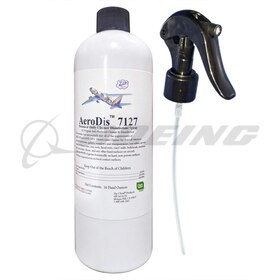 AeroDis 7127 Disinfectant 104612 White 16 oz Spray Bottle