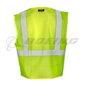 Kishigo® Lime 3 Pocket Zipper Mesh Vest - Large 1085L