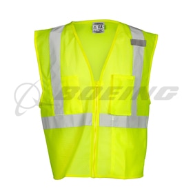 Kishigo® Lime 3 Pocket Zipper Mesh Vest - X-Large 1085XL