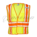 OccuNomix ECO-TEM2T-Y2X/4X Two Tone Class E Mesh Pants - Yellow, 2X/4X-Large, Reflective Tape, Elastic Waist & Ankles