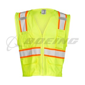 Kishigo® Lime All Mesh Contrast Vest - Large 1195L