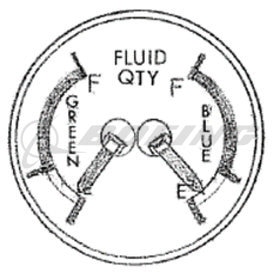 INDICATOR, HYDRAULIC FLUID QUANTITY,