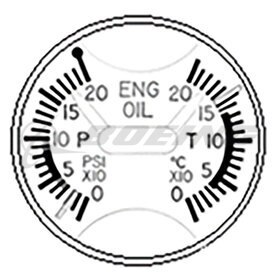 INDICATOR, DUAL ENGINE OIL,
