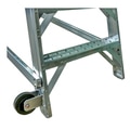 Ladder, A/C MX , 20 In X 20 In Platform, 3 Ft, Wheels, Cast Feet