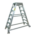 LADDER: AC MAINT,20INX20IN PLATFORM,7FT, WHEELS,CAST FEET,BUMPER