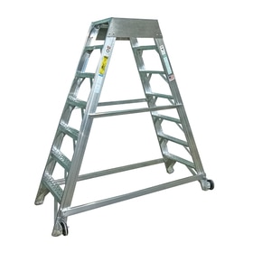 LADDER: AC MAINT,20INX20IN PLATFORM,9FT, WHEELS,RUBBER FEET,BUMPER