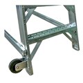 LADDER: AC MAINT,20INX20IN PLATFORM,10FT, WHEELS,RUBBER FEET,BUMPER