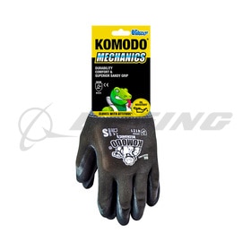 Komodo Mechanic’s General Purpose Oil Resistant Gloves, Black, Large, Pair/2 Gloves, 120 Pairs in a case