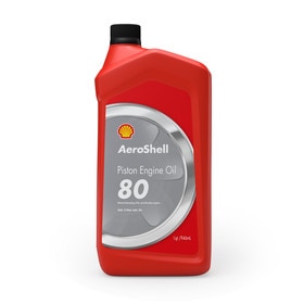 Aeroshell® Piston Engine Oil 80, 1QT