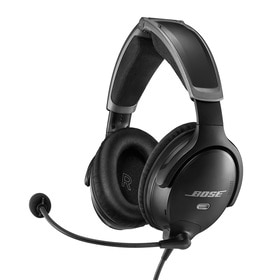 Bose A30 Aviation Headset 857641-2120, Without Bluetooth, G/A Twin Plug Connector Type, Straight Cable, Battery Powered