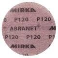 Mirka Abranet® Net Grip Disc, 6 in Dia, Brown, 120 Grit, For Drywall Sanders and Sanding Tools