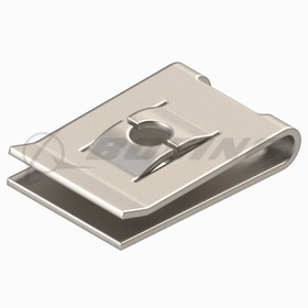 NUTPLATE: U TYPE,#6 SCREW,ST, RELIEF NOTCH