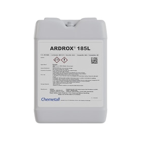 Chemetall Ardrox® 185L, Alkaline Rust and Scale Remover, Liquid, Pail, Colorless, 5 GL