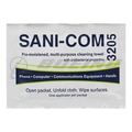celeste® Sani-Com® EUSC3205 Headset Cleaner Wipe, 82.2 deg C, Clear, Ethanol, 2 x 3 in Container