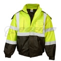 Kishigo® Lime Economy Bomber Jacket - X-Large JS121XL