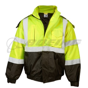 Kishigo® Lime Economy Bomber Jacket - X-Large JS121XL