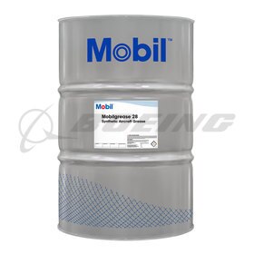 Mobilgrease 28 Synthetic Aircraft Grease Red, 384 lb drum
