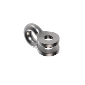 MS20115-4 Cable shackles, .190" x .383" x .195" Dimensions, AN100-4 Used With Thimble