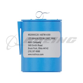 Malin MS20995C25SS5LB Lock Wire, 0.025 in Dia, 2980 ft L, Stainless Steel, Blue, 5 lb Packaging