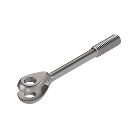 MS21252C5LS Clevis Fork End For Turnbuckle, ¼-28-thread size, Stainless Steel, LH Thread