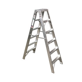 Ladder, Step, Double Sided Trestle, 3 Ft, Foldable, Rubber Feet