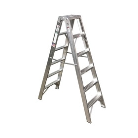 LADDER: STEP,DBL SIDED TRESTLE,5FT, RUBBER FEET