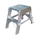 Step Stool, Double Sided, 20 In, Cast Feet