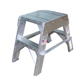 Step Stool, Double Sided, 24 In, Cast Feet