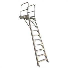 LADDER: B777 WHEEL WELL,9FT 6IN, SWIVEL SAFETY SHOES AND HOOKS